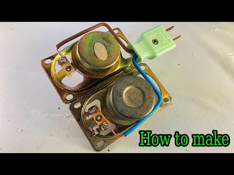 New create 220volt free electricity energy use at home from speaker tool with spark plug 100%