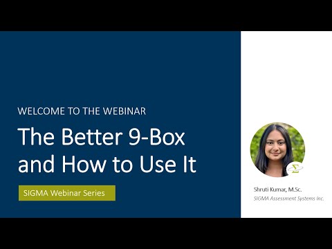 SIGMA Webinar: The Better 9 Box Grid - Top Tools for Talent Management (June 2025)