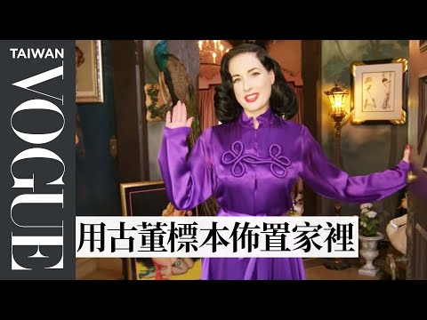 Inside Dita Von Teese's Taxidermy-Filled Home | Open Door|Vogue Taiwan