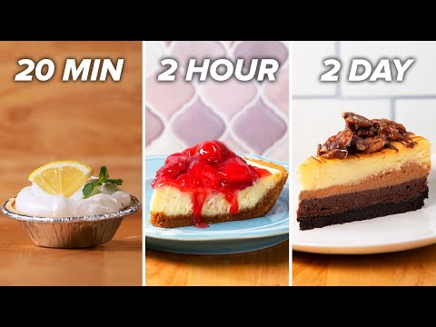 20-Minute Vs. 2-Hour Vs. 2-Day Cheesecake • Tasty