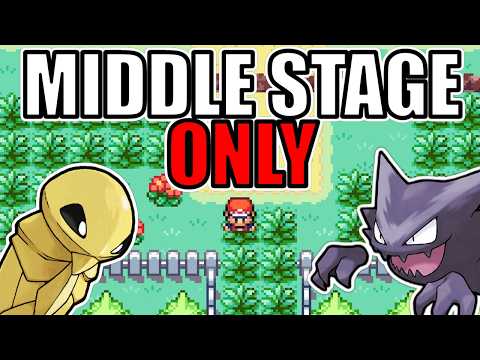 Beating a Fire Red Nuzlocke with only MIDDLE Stage Pokémon!