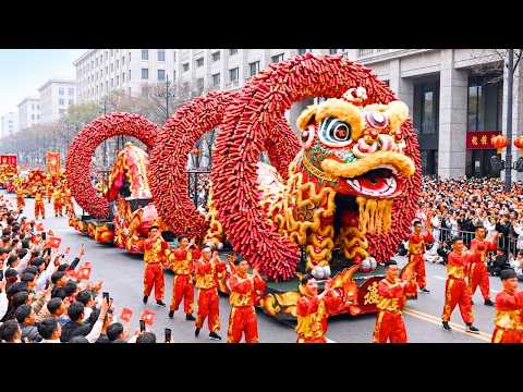 Beijing New Year Celebration Parade 2026 (4K) | Nonstop Cheering Crowds + 180 Stunning Chinese