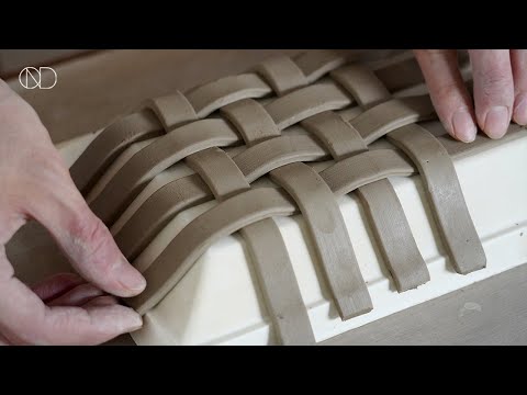 판작으로 만드는 도자기 접시  : Making a ceramic woven plate [ONDO STUDIO]