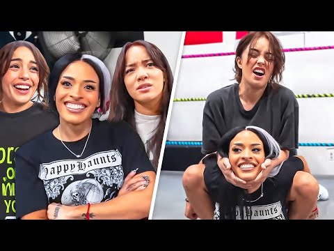 WWE Superstar Teaches Us how to Wrestle w/ Valkyrae