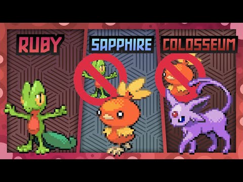 Nuzlocking EVERY POKEMON GAME, But I Can't Use Repeats! (Ruby, Sapphire, & Colosseum)