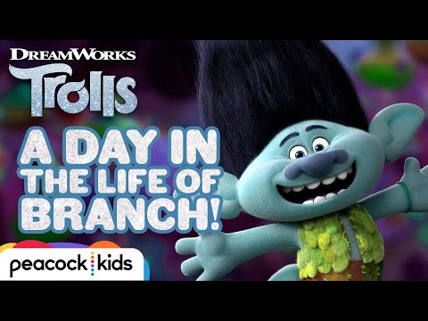 Branch's Mood Makeover! Finding His True Colors | TROLLS