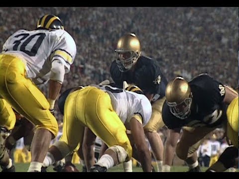 1990 #4 Michigan @ #1 Notre Dame No Huddle