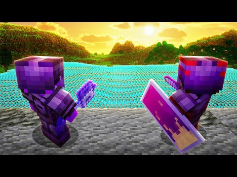 2 Minecraft Pros VS 1000 Players