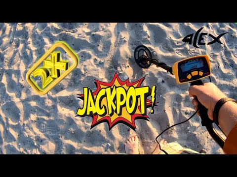 Sondeln am Strand - Doppelter Jackpot - Tagessoll erfüllt !