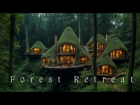 Forest Retreat - Deep Ethereal Ambient Music with Rain - Healing Meditation Soundscape