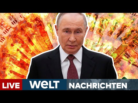 PUTINS PENUNZEN: "Ferkel!" Rückhalt russischer Rubel bringt Kreml-Chef zur Weißglut! | WELT LIVE