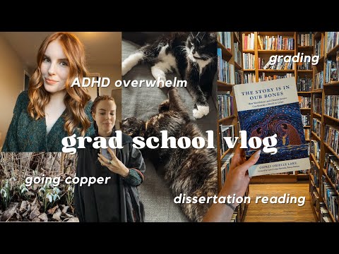grad school vlog | grading, publications & ADHD overwhelm
