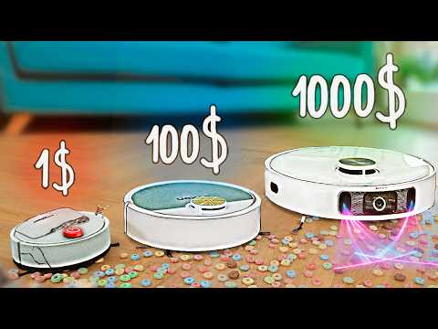 РОБОТ-ПИЛОСОС ЗА 1$ vs 1000$ !