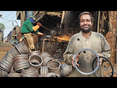 Incredible Process Of Making FlyWheel Ring gear Of Suzuki Mehran