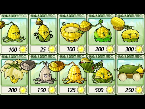 Kernel-pult family plants VS 999Zombies-------Plants vs Zombies