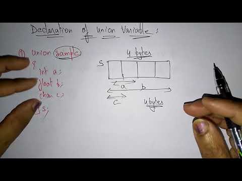 union in c programming | Declaration | initialization  | C Programming | Lec-61
