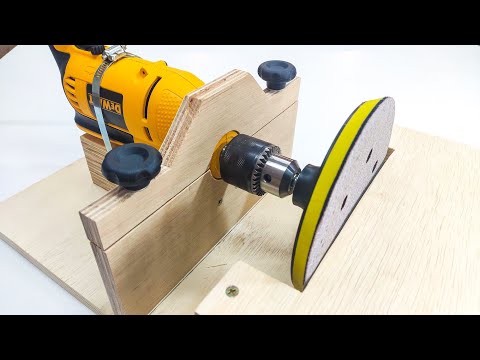 You don't even know what you can do with a drill - DIY disc sander