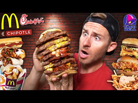 Eating The 10 UNHEALTHIEST Secret Menu Fast Food Items!