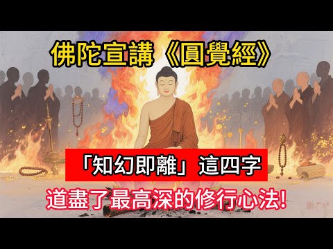 佛陀宣講《圓覺經》，「知幻即離」這四字，道盡了最高深的修行心法。#佛學 #正能量 #菩提解脫道 #佛教文化 #佛教故事 #人生感悟
