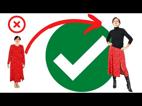 FRUMPY TO CHIC - HOW TO STYLE A RED PRINTED DRESS FOR WOMEN OVER 50