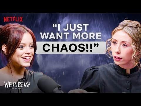 Jenna Ortega & Owen Painter Explain That Woeful Ending | Wednesday Season 2 Official Woecast