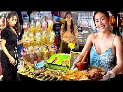 $2 CHEAPEST THAI STREET FOOD COLLECTION, THAILAND | MOST POPULAR THAI NIGHT MARKETS TOUR