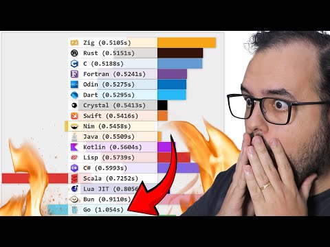 Porque GO é 3 vezes MAIS LENTO que RUST? E python 150x mais lento que C?