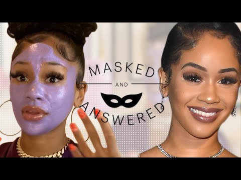 Saweetie Reveals Her 'Guilty Pleasure' Beauty Ritual | Masked and Answered | Marie Claire