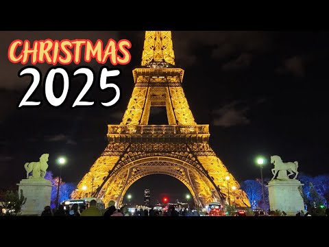 Paris at Christmas: Eiffel Tower in Lights - Magical Vlog 2025 🎄✨