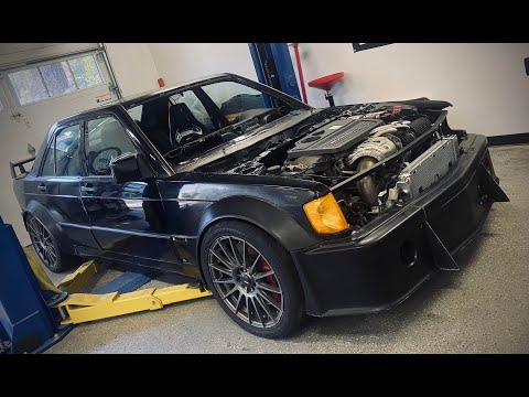 Mercedes 190e and CLA45 AMG Chassis Swap!