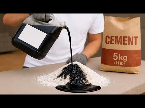 Pour Engine Oil into Cement and Make Dollars! Most People Would Never Know What Happened 😱