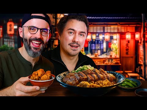 Eating Everything at a Japanese Pub (Izakaya) in Tokyo ft. @AbroadinJapan