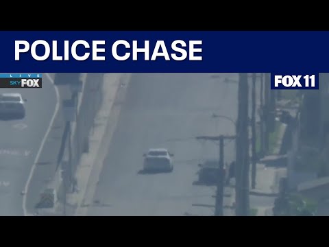 POLICE CHASE: Authorities in pursuit burglary suspect in LA