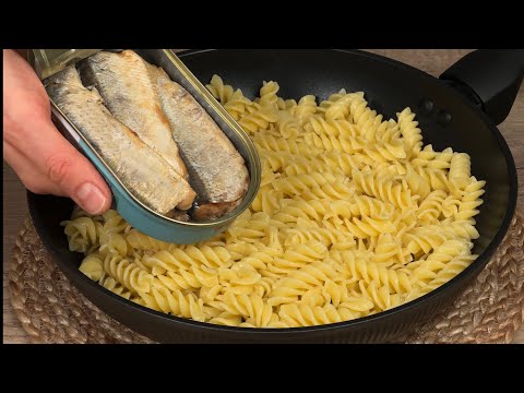 Sardinen mit Nudeln mischen! Diesen Trick habe ich in einem teuren Restaurant gelernt!