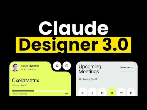 Claude Designer is insane...Ultimate vibe coding UI workflow