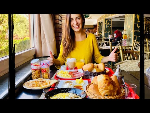 Moroccan Breakfast KHLEA SMEN + American Ftor, Pancake in Morocco فطور مغربي فطور أمريكي 🇲🇦