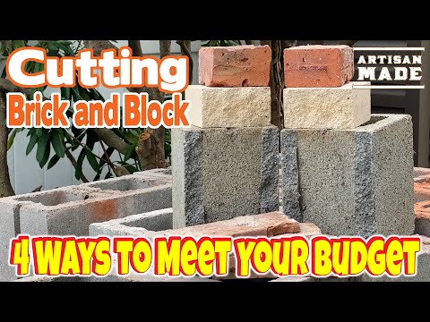 4 Ways to Cut Brick and Cinderblock to Meet Your Budget / How to Cut Brick and Block / DIY Masonry