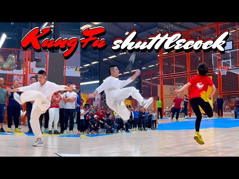 Kungfu shuttlecocks #kungfu #用功夫踢毽子 #sports #踢毽子 #踢毽子表演
