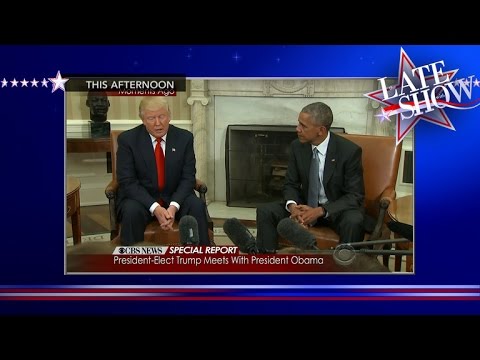 Trump And Obama, Sitting In DC, A-W-K-W-A-R-D
