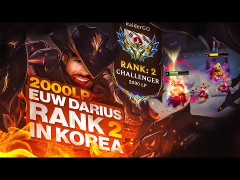 KOREA can't STOP this EUW DARIUS OTP... *2000LP*