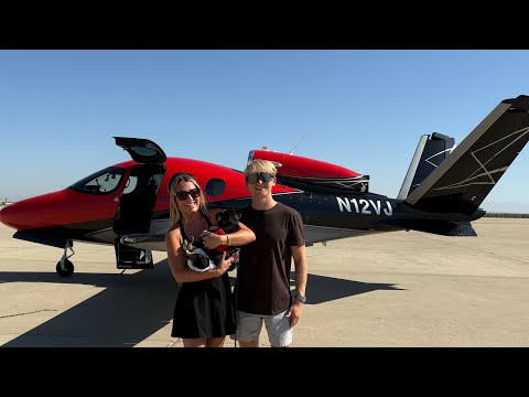 Private Jet to Los Angeles! Cirrus Vision Jet Flight Vlog and Dog Rescue!