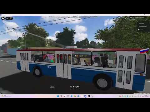 Я играю в Роблокс и Троллейбусный Плейс Веда и троллейбус зиу 9