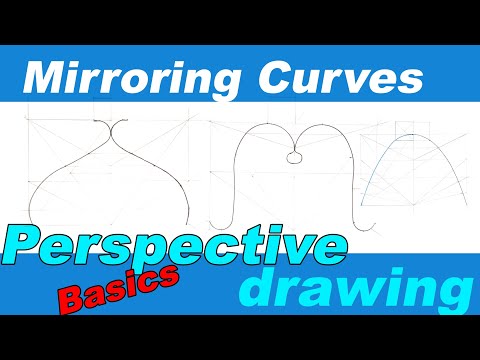 How to Mirror Curves in 2D plane I Perspective drawing Tutorials I How to draw