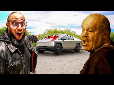 Pred Thinks he Won a Tesla Cybertruck, Gets Busted Instead