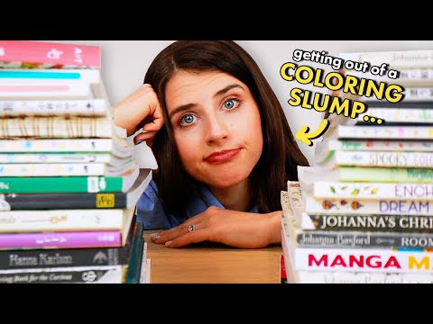 COLORING SLUMP VLOG 💤 Supply Shopping, Acrylic Marker Coloring & Overcoming Creative Burnout