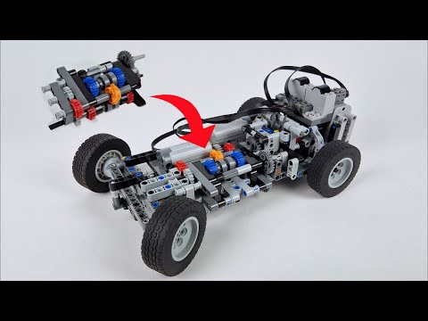 LEGO RC Car with 4-Speed Manual Gearbox