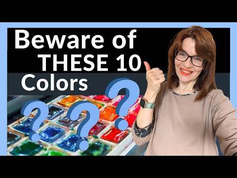 10 Tricky COLORS and how to use them! (Watercolor Mixing Tutorial)