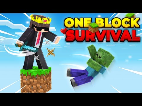 First Day in Minecraft ONE BLOCK