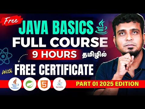 Free Certified Java Programming Course for Beginners | 8 Hour Java Tutorial 2025 Edition |  Part 01