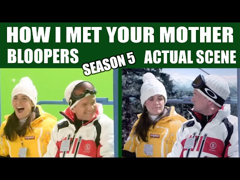 How I Met Your Mother | Season 5 Bloopers vs Actual Scene